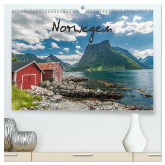 Kalendár/Diár Norwegen (hochwertiger Premium Wandkalender 2026 DIN A2 quer), Kunstdruck in Hochglanz Calvendo