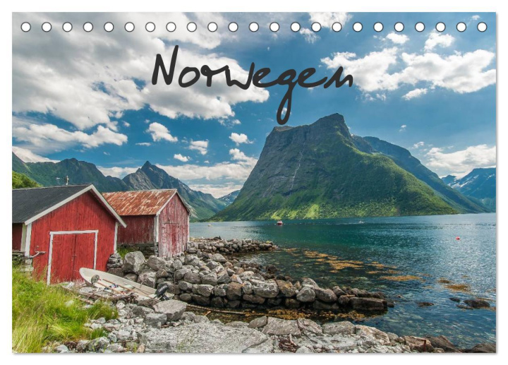 Kalendár/Diár Norwegen (Tischkalender 2026 DIN A5 quer), CALVENDO Monatskalender Calvendo