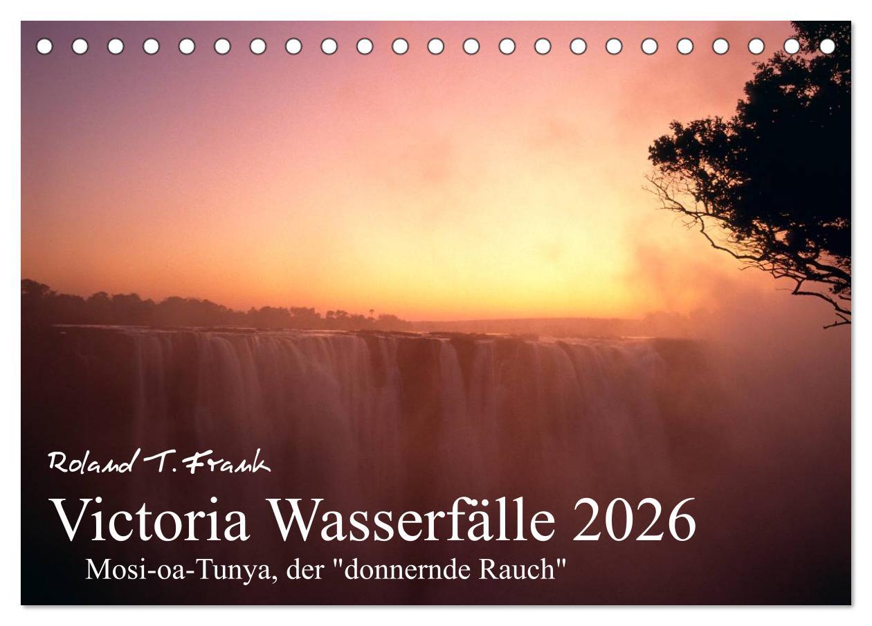 Kalendár/Diár Victoria Wasserfälle (Tischkalender 2026 DIN A5 quer), CALVENDO Monatskalender Calvendo