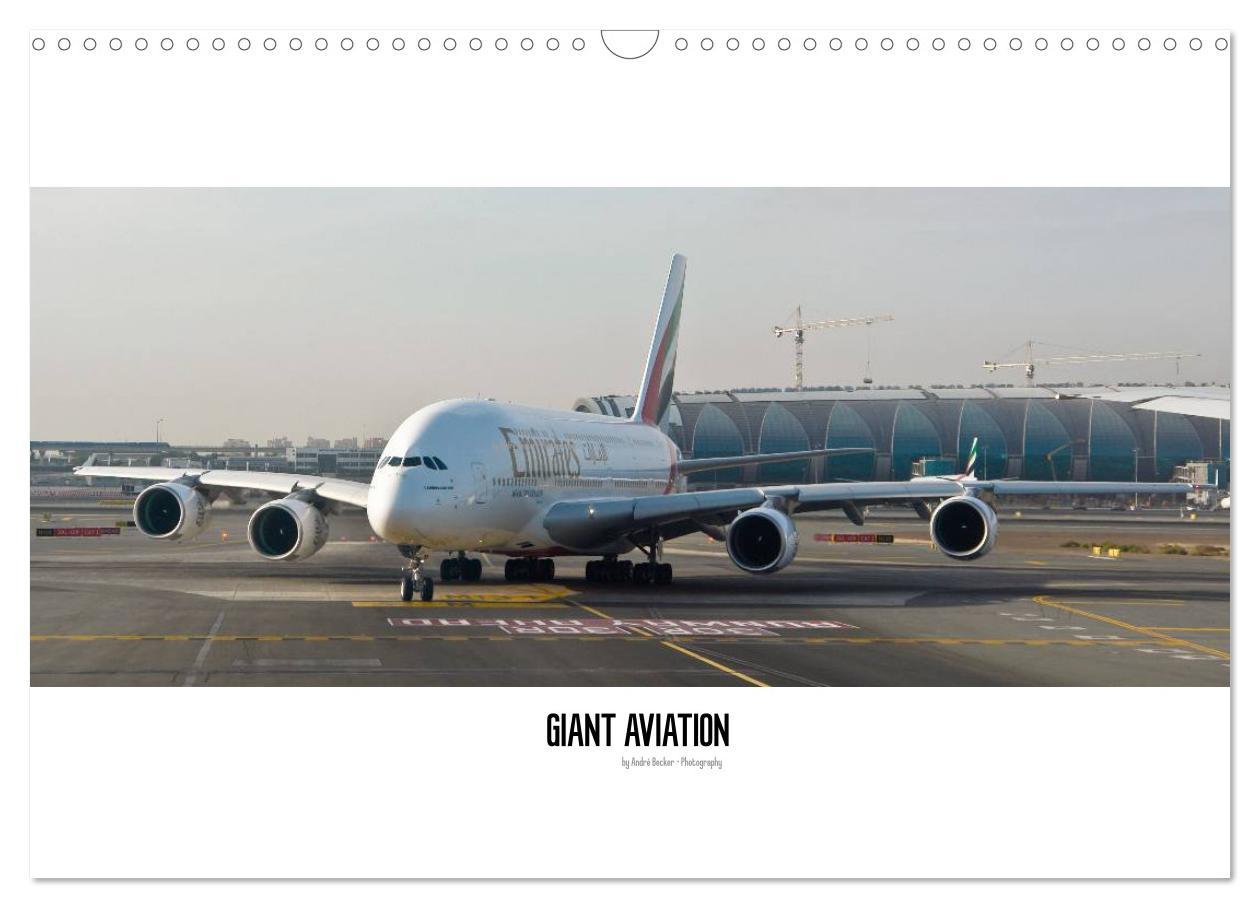 Kalendár/Diár Giant Aviation - Verkehrsluftfahrt (Wandkalender 2026 DIN A3 quer), CALVENDO Monatskalender Calvendo