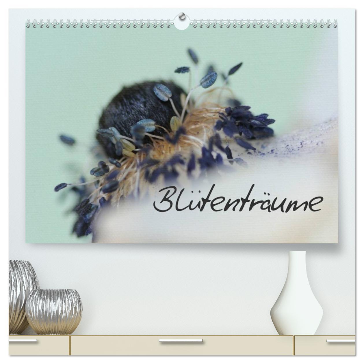 Kalendár/Diár Blütenträume (hochwertiger Premium Wandkalender 2026 DIN A2 quer), Kunstdruck in Hochglanz Calvendo