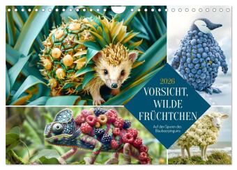 Kalendár/Diár Vorsicht, Wilde Früchtchen (Wandkalender 2026 DIN A4 quer), CALVENDO Monatskalender Calvendo