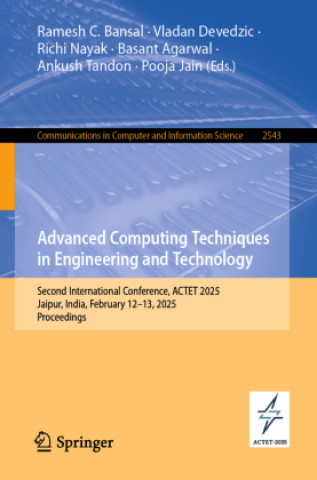 Knjiga Advanced Computing Techniques in Engineering and Technology Ramesh C. Bansal