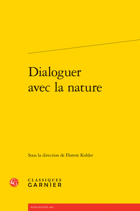 Kniha Dialoguer avec la nature 