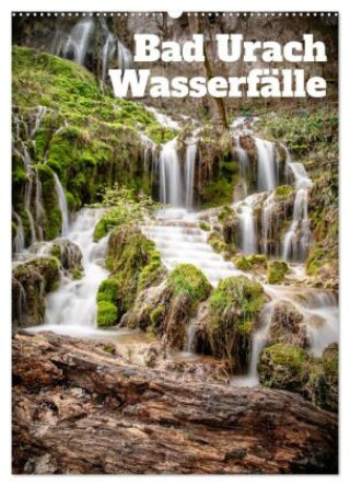 Kalendár/Diár Bad Urach Wasserfälle (Wandkalender 2026 DIN A2 hoch), CALVENDO Monatskalender Calvendo