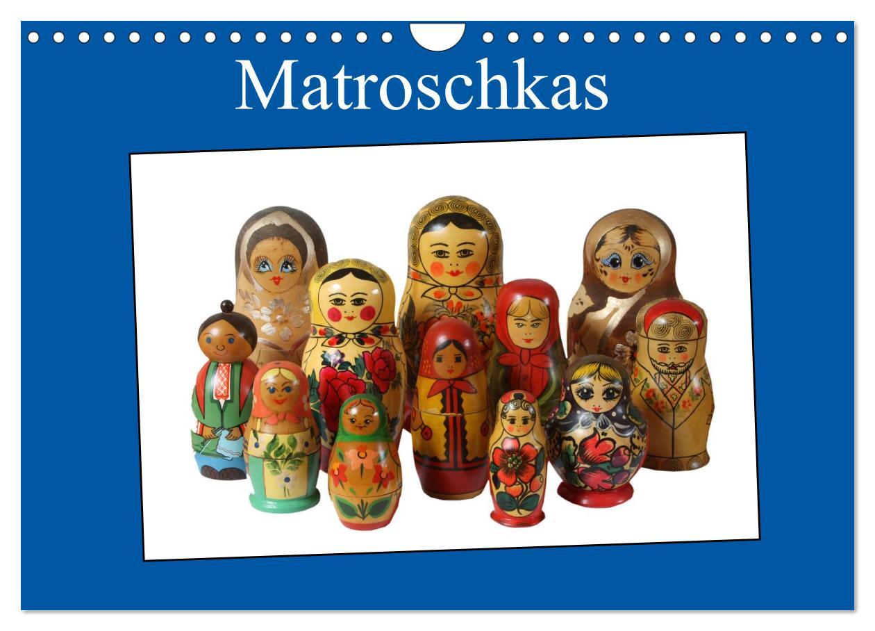 Kalendár/Diár Matroschkas (Wandkalender 2026 DIN A4 quer), CALVENDO Monatskalender Calvendo
