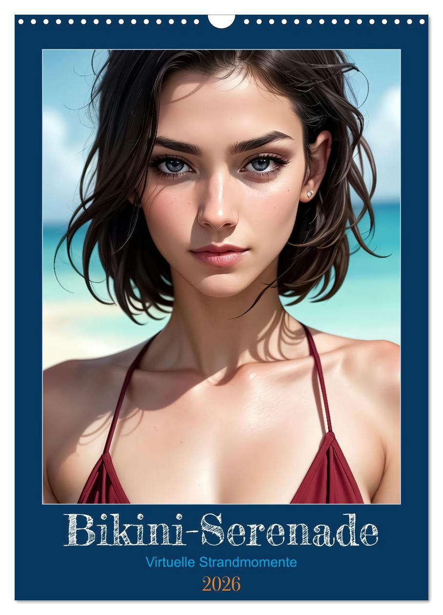 Kalendár/Diár Bikini-Serenade (Wandkalender 2026 DIN A3 hoch), CALVENDO Monatskalender Calvendo