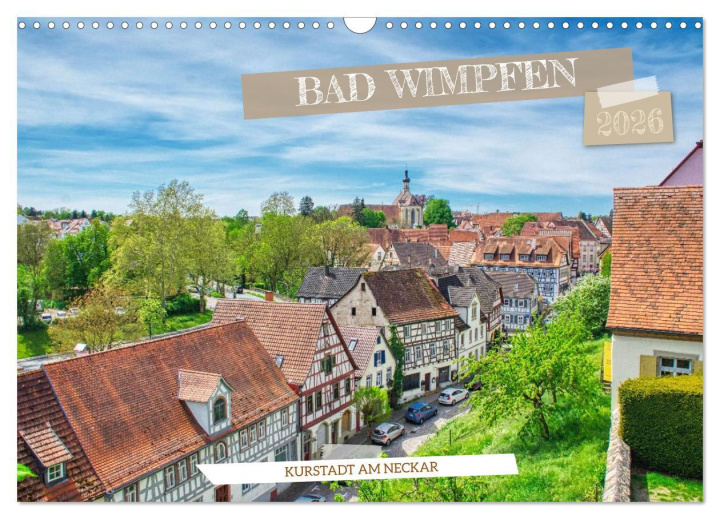 Kalendár/Diár Bad Wimpfen - Kurstadt am Neckar (Wandkalender 2026 DIN A3 quer), CALVENDO Monatskalender Calvendo