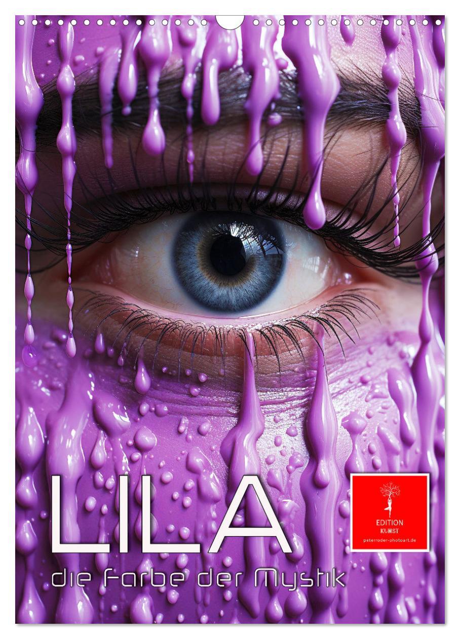 Kalendár/Diár Lila, die Farbe der Mystik (Wandkalender 2026 DIN A3 hoch), CALVENDO Monatskalender Calvendo