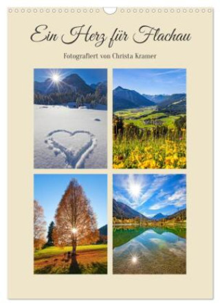 Kalendár/Diár Ein Herz für Flachau (Wandkalender 2026 DIN A3 hoch), CALVENDO Monatskalender Calvendo