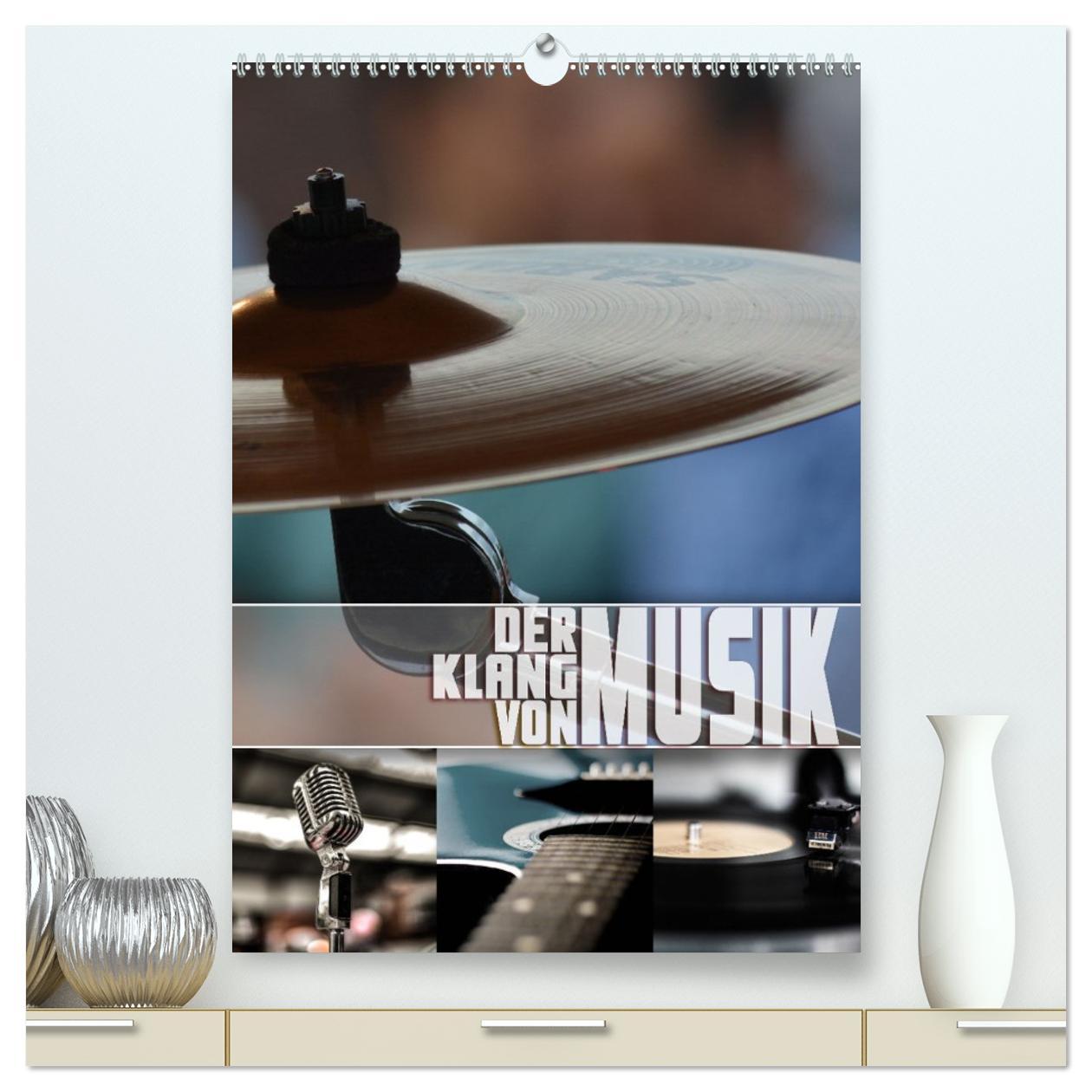Kalendár/Diár Der Klang von Musik (hochwertiger Premium Wandkalender 2026 DIN A2 hoch), Kunstdruck in Hochglanz Calvendo