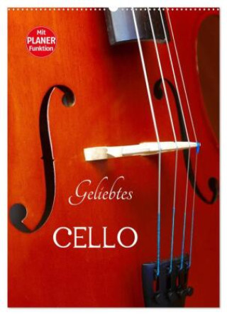 Kalendár/Diár Geliebtes Cello (Wandkalender 2026 DIN A2 hoch), CALVENDO Monatskalender Calvendo