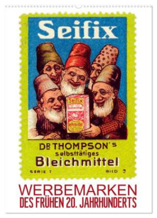Kalendár/Diár Werbemarken des frühen 20. Jahrhunderts (Wandkalender 2026 DIN A2 hoch), CALVENDO Monatskalender Calvendo