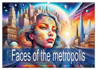 Календар/тефтер Faces of the metropolis (Wall Calendar 2026 DIN A2 landscape), CALVENDO 12 Month Wall Calendar Calvendo