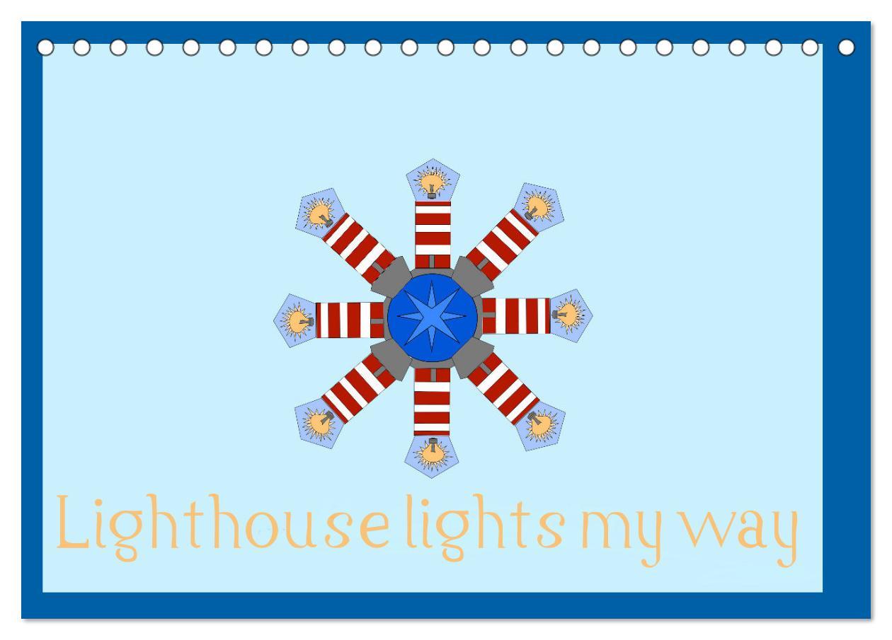 Календар/тефтер Lighthouse lights my way (Desk Calendar 2026 DIN A5 landscape), CALVENDO 12 Month DeskCalendar Calvendo