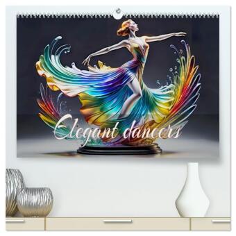 Календар/тефтер Elegant dancers (High Quality Premium Wall Calendar 2026 DIN A2 landscape),CALVENDO 12 Month Wall Calendar Calvendo