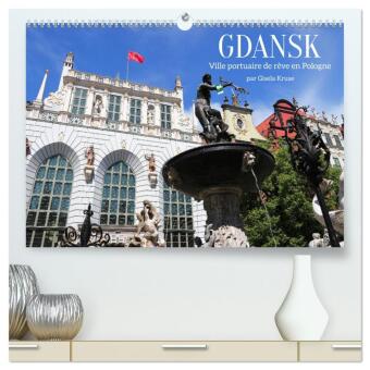 Календар/тефтер GDANSK - Ville portuaire de rêve en Pologne  (Calendrier mural 2026 DIN A2 vertical) calendrier de bureau Calvendo