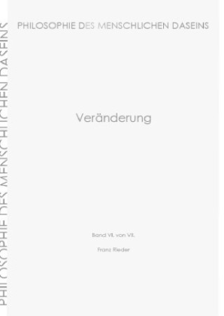 Knjiga Veränderung Franz Rieder