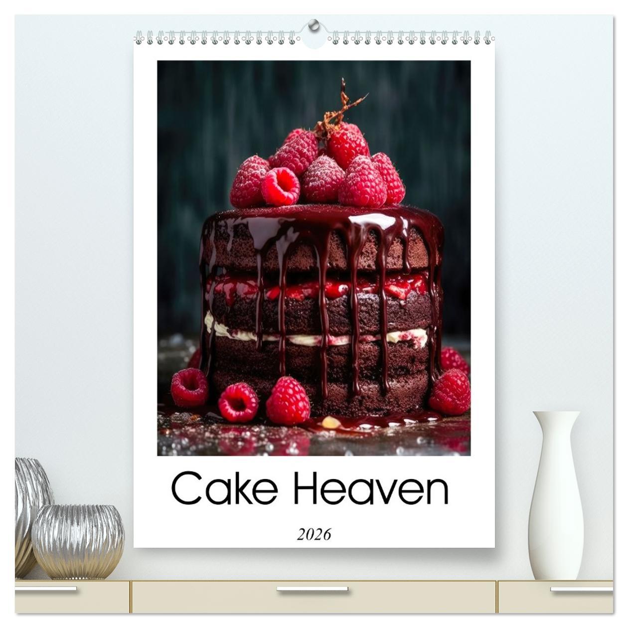Календар/тефтер Cake Heaven (High Quality Premium Wall Calendar 2026 DIN A2 portrait),CALVENDO 12 Month Wall Calendar Calvendo
