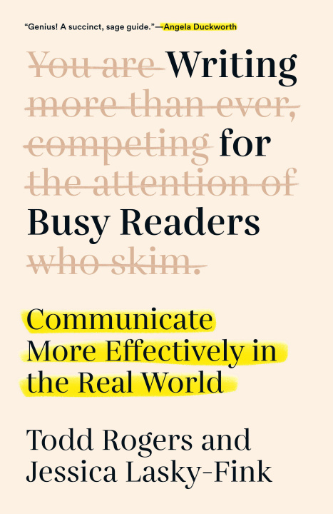 Książka WRITING FOR BUSY READERS ROGERS TODD