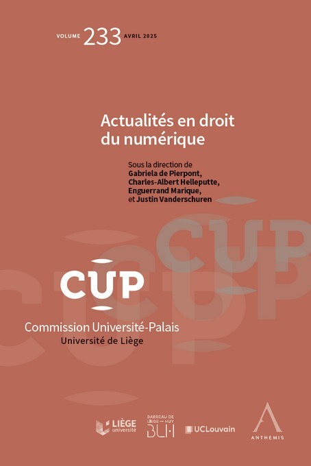 Book Actualités en droit du numérique Vanderschuren