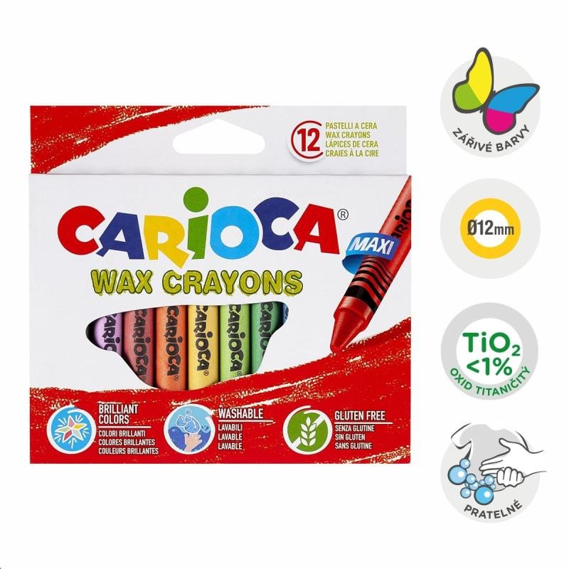 Книга Carioca voskovky Maxi - 12 ks 