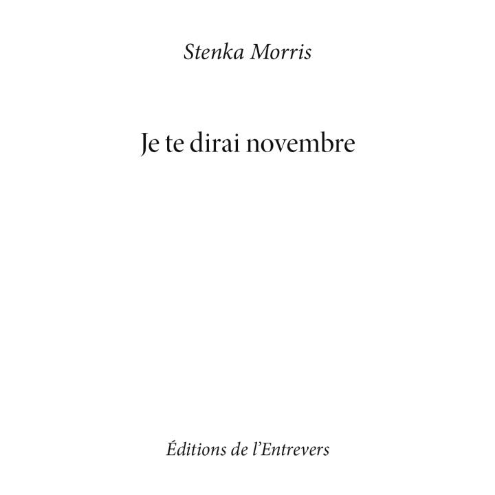 Buch JKe te dirai novembre MORRIS