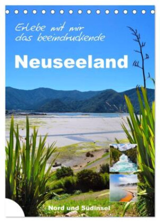 Календар/тефтер Erleben Sie mit mir das beeindruckende Neuseeland (Tischkalender 2026 DIN A5 hoch), CALVENDO Monatskalender Calvendo