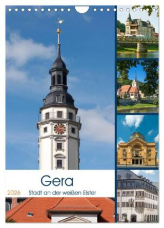 Календар/тефтер Gera - Stadt an der weißen Elster (Wandkalender 2026 DIN A4 hoch), CALVENDO Monatskalender Calvendo