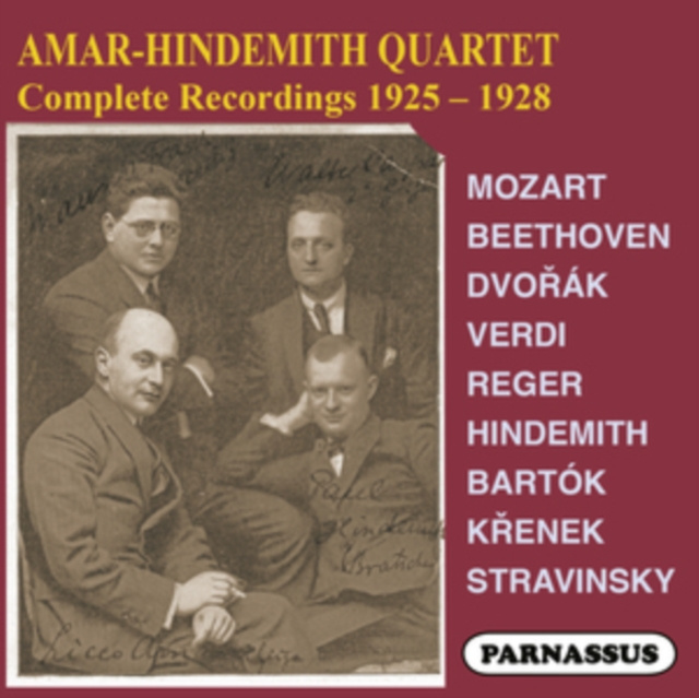 Audio Amar-Hindemith Quartet Complete Recordings 1925-8 