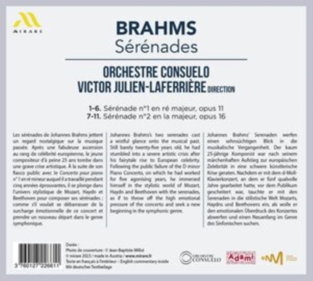 Audio Brahms: Sérénades 