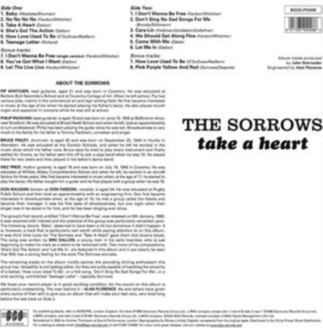 Audio Take a Heart The Sorrows