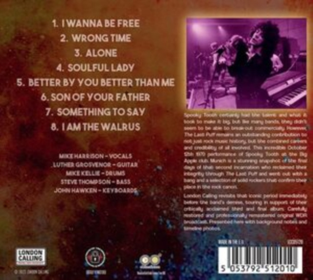 Audio Live 1970 Spooky Tooth