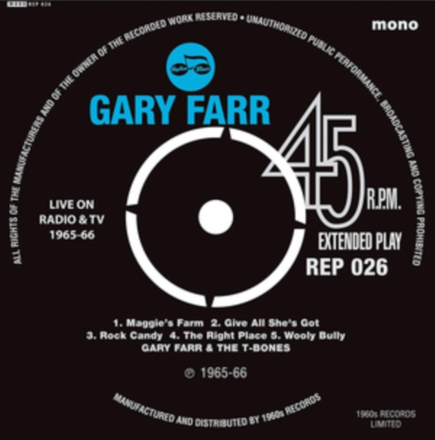 Audio Live On TV EP Gary Farr and The T-Bones