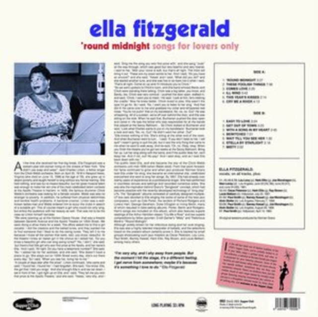 Audio 'Round Midnight Ella Fitzgerald