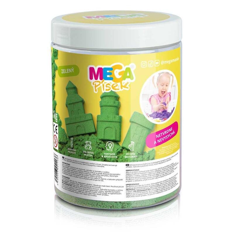 Igra/Igračka MEGApísek - Zelený 1 kg 