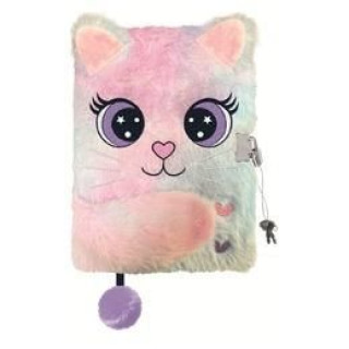Carte Pamiętnik A5 Włochacz z kłódką  3D Charming Cat 96k. 