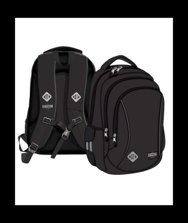 Kniha Plecak 3-komorowy Black Vintage 