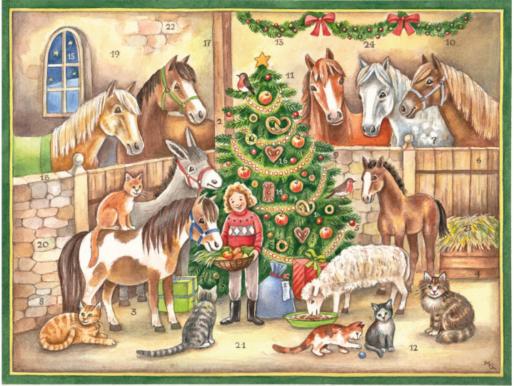Koledar/Rokovnik Adventskalender "Am Stall" Sellmer-Verlag