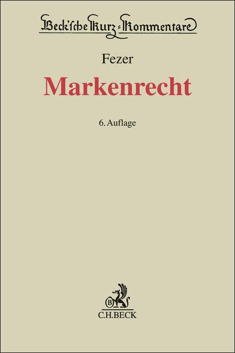 Buch Markenrecht Karl-Heinz Fezer