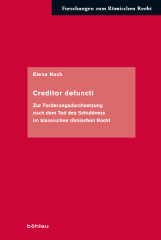 Book Creditor defuncti Elena Koch