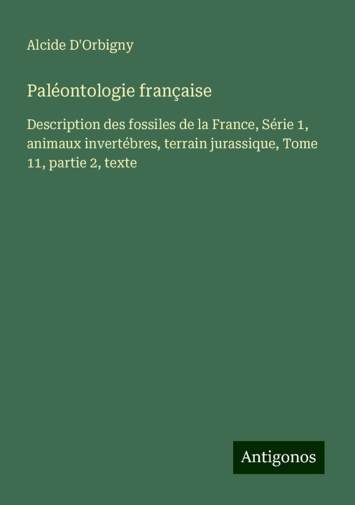 Kniha Paléontologie française 