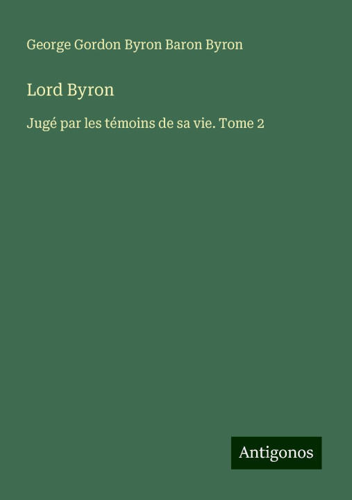 Libro Lord Byron 