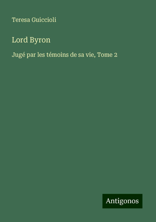 Kniha Lord Byron 