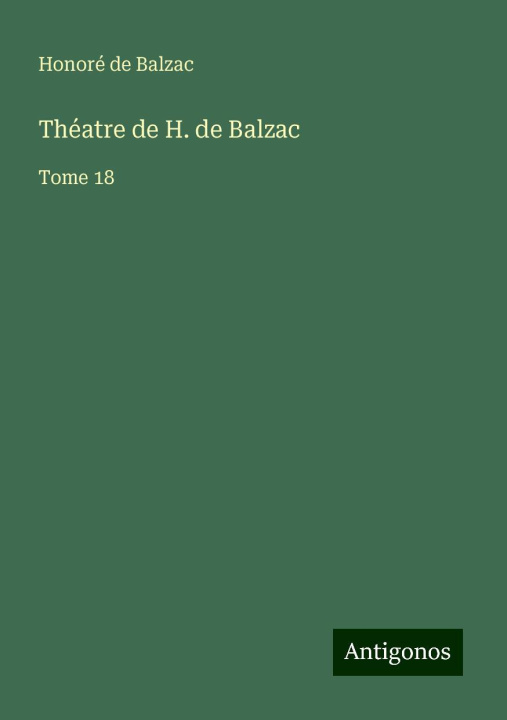 Libro Théatre de H. de Balzac 