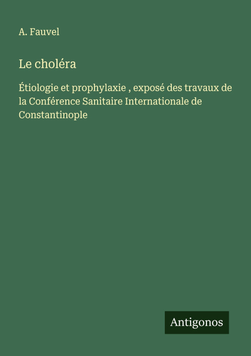 Knjiga Le choléra 