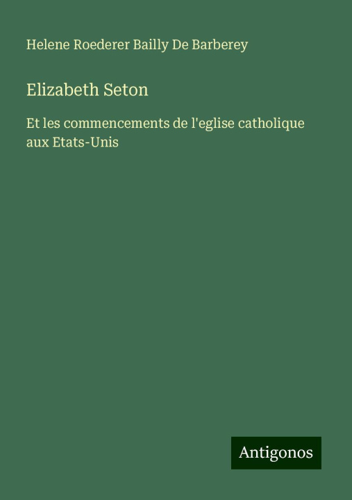 Kniha Elizabeth Seton 
