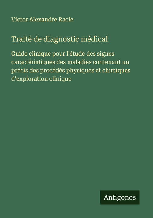Kniha Traité de diagnostic médical 