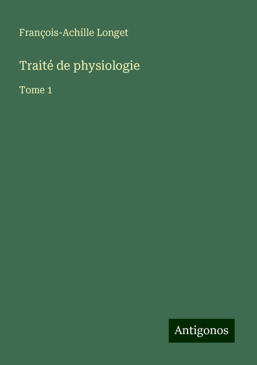 Kniha Traité de physiologie 