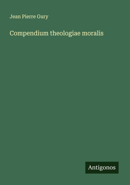 Kniha Compendium theologiae moralis 